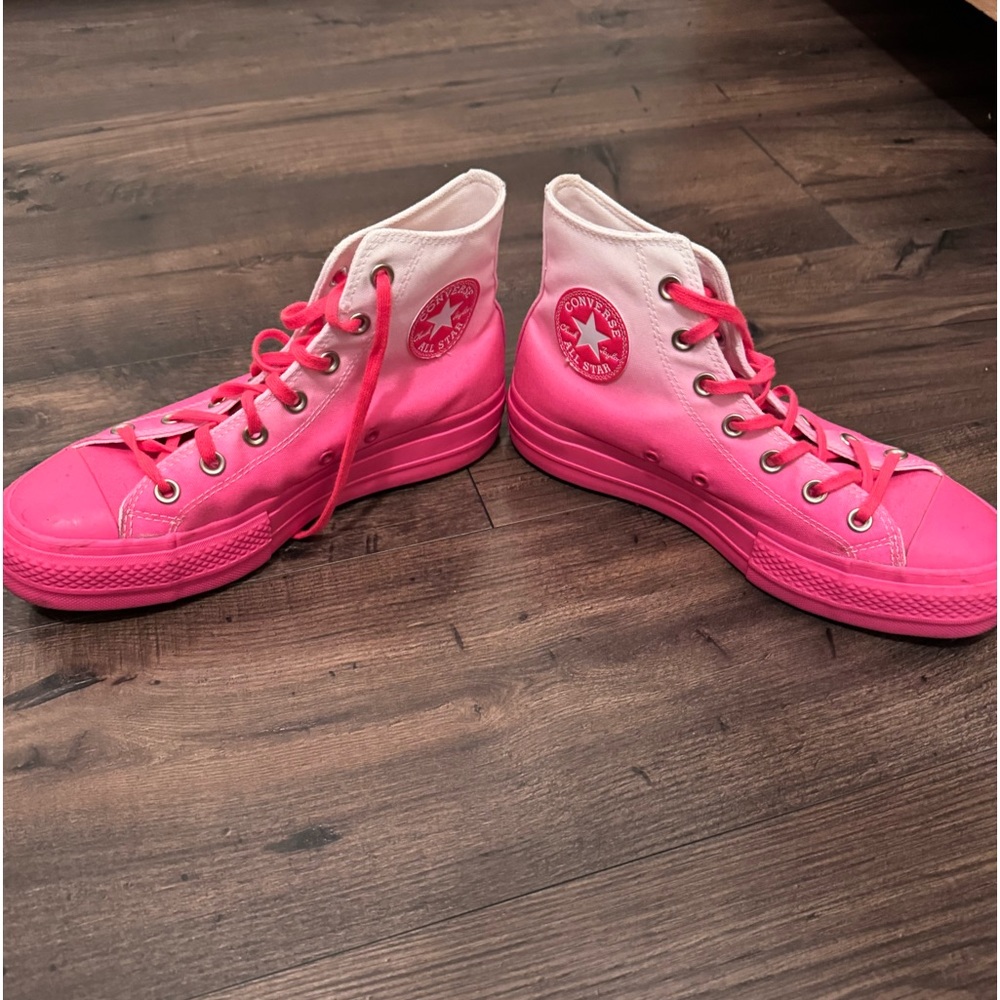 Hot Pink Women’s Converse. Size 8. Only worn twice.